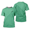 Turf Dad Lawn Mower Logo Cross Pattern Father's Day Golf Shirt, Dad Golf Shirt, Golf Gift For Dad