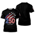 Flying Fighter Jets Faith Cross Patriotic 4th Of July Black Golf Shirt, 250 Years Golf Shirts For Men
