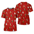 Funny Duck Merry Xmas Red Golf Shirts, Gifts For Golf Lovers, Polo Shirts For Men, Golfing Apparel