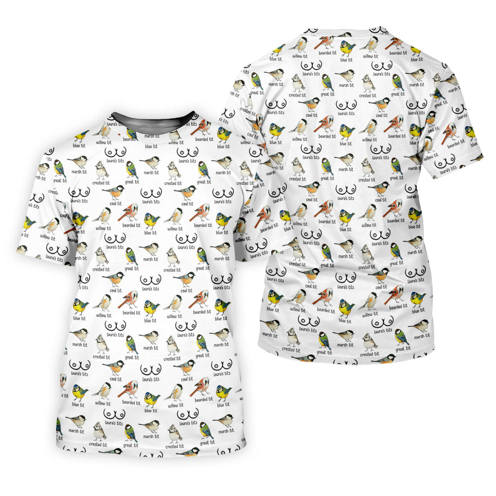 Funny Birds Adult Humor Men's Golf Shirts, Men's Funny Golf Shirts, Polo Shirts For Men