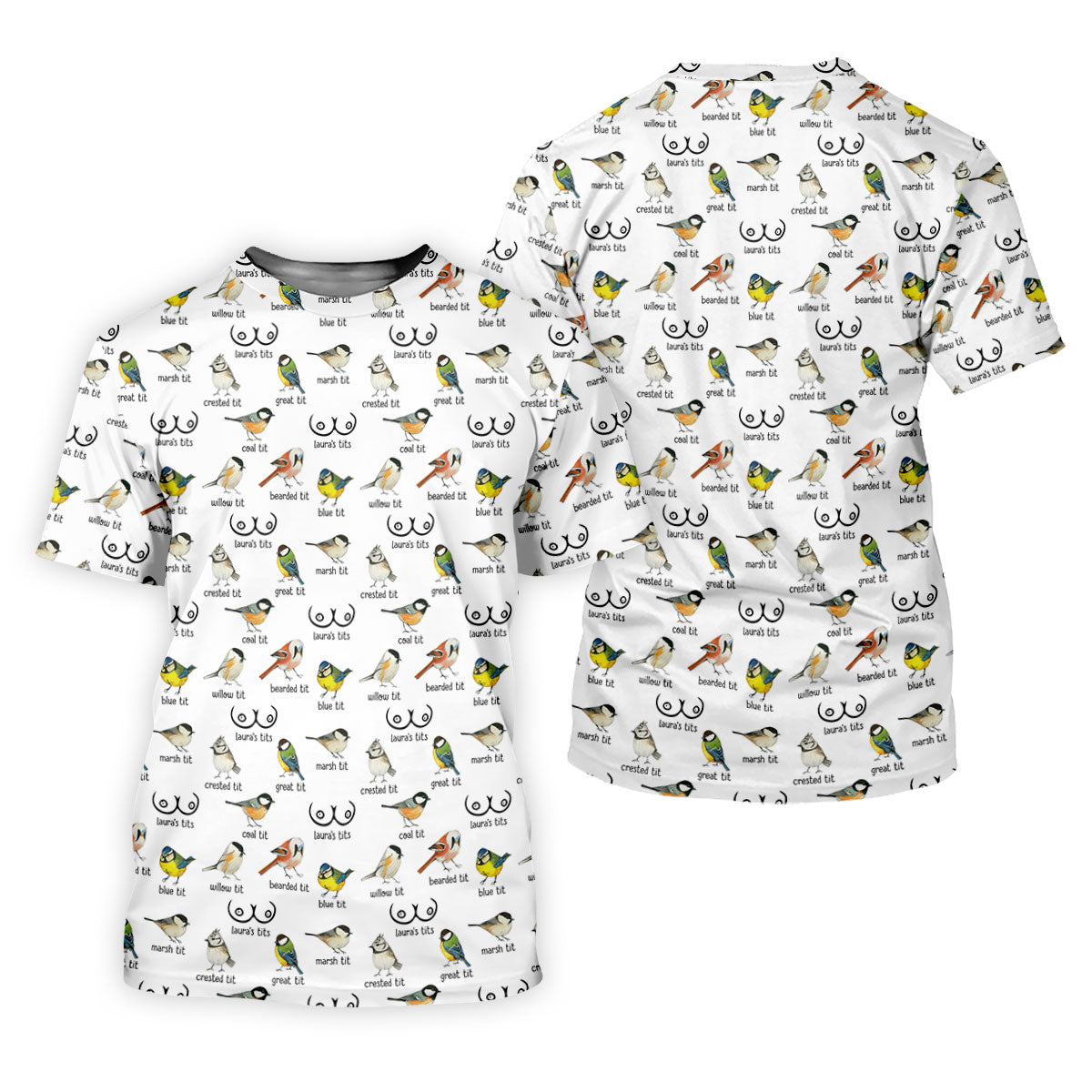 Funny Birds Adult Humor Men's Golf Shirts, Men's Funny Golf Shirts, Polo Shirts For Men