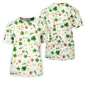 St Patrick's Day Beer Golden Horseshoes Shamrock Golf Shirt, Polo Shirts For Men, Golf Shirts For Men