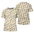 Cute Opossum Seamless Pattern Golf Tops For Men, Cute Golf Outfit, Polo Shirts For Men