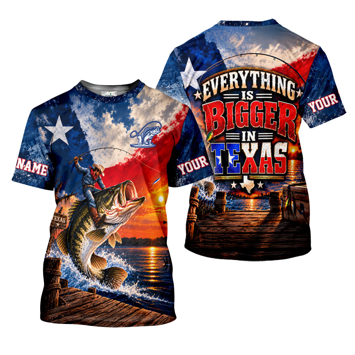 Everything Is Bigger In Texas Cowboy UPF Shirt, Fishing Shirts For Women, Fishing Shirt