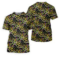 Gold Masquerade Mask Beads String Mardi Gras Golf Shirt, Polo Shirts For Men, Golf Shirts For Men