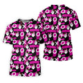 Chocolate Fingers Adult Humor XOXO Black Purple Fun Golf Shirts For Men, Valentines Golf Gift, Polo Shirts For Men