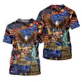 We The People Festive Celebration US Flag Golf Shirt, 250 Years 4th Of July Golf Shirts For Men