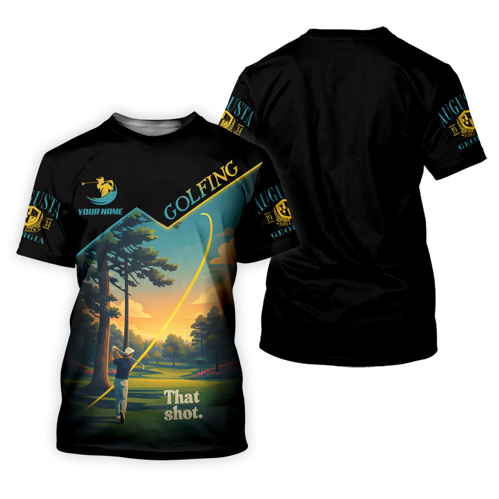 That Shot Augusta Georgia Golf Tournament Golf Shirts For Men, Performance Golf Shirt, Polo Shirts For Men