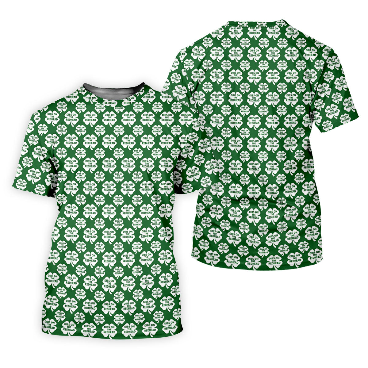 Dibs On The Redhead Lucky Four Leaf Clover St Patrick's Day Golf Shirt, Polo Shirts For Men, Golf Shirts For Men