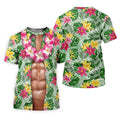 Muscle Costume Hawaiian Golf Shirt, Men's Funny Golf Shirts, Polo ShirtFor Men