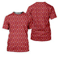 45 47 US Flag Pattern Red Golf Shirt, Funny Golf Shirt, Golf Shirts For Men, Golf Gift For Men