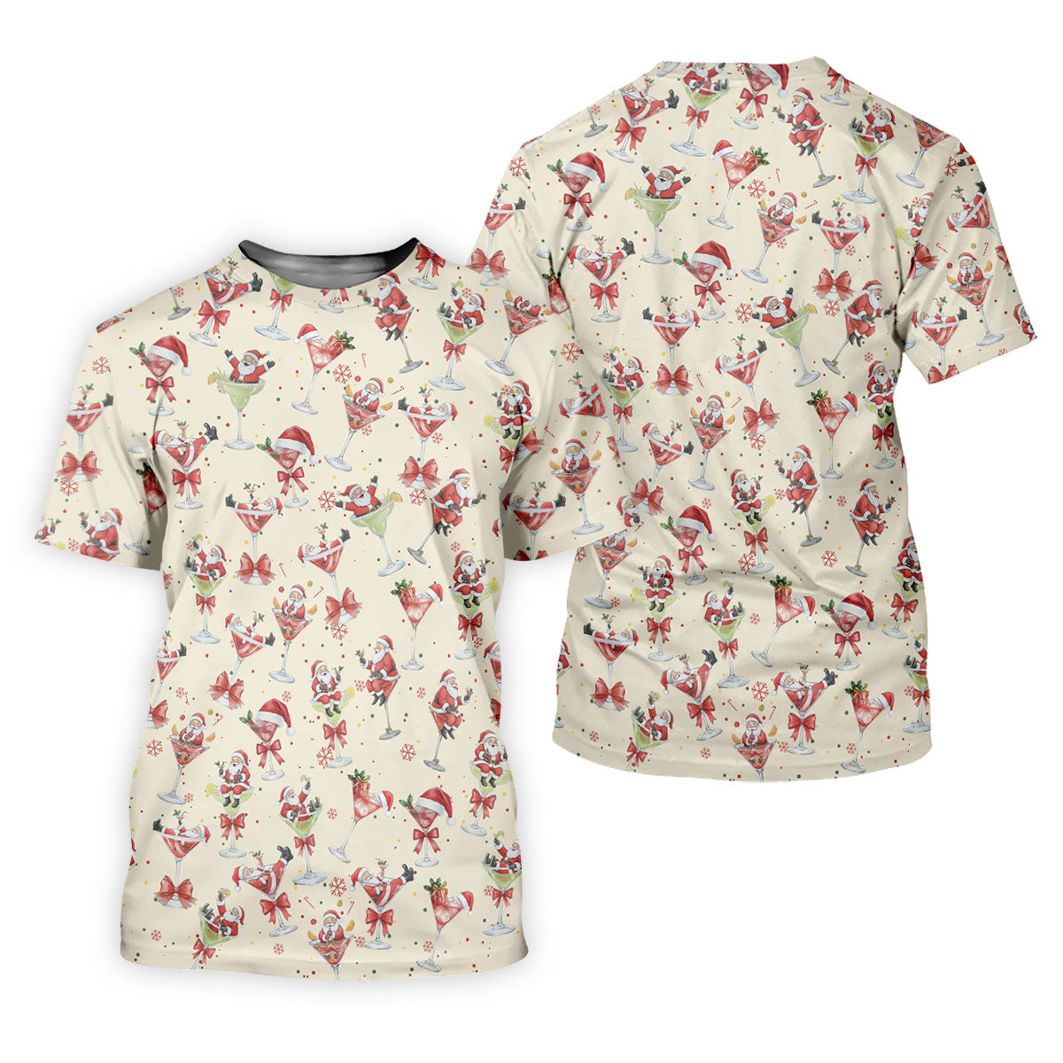 Santa Claus Margarita Christmas Shirt Golf Polo Shirt Unique Gift For Golfer, Polo ShirtFor Men