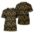 Decorated Skulls Party Items Cinco De Mayo Celebration Fiesta Themed Black Golf Shirts For Men