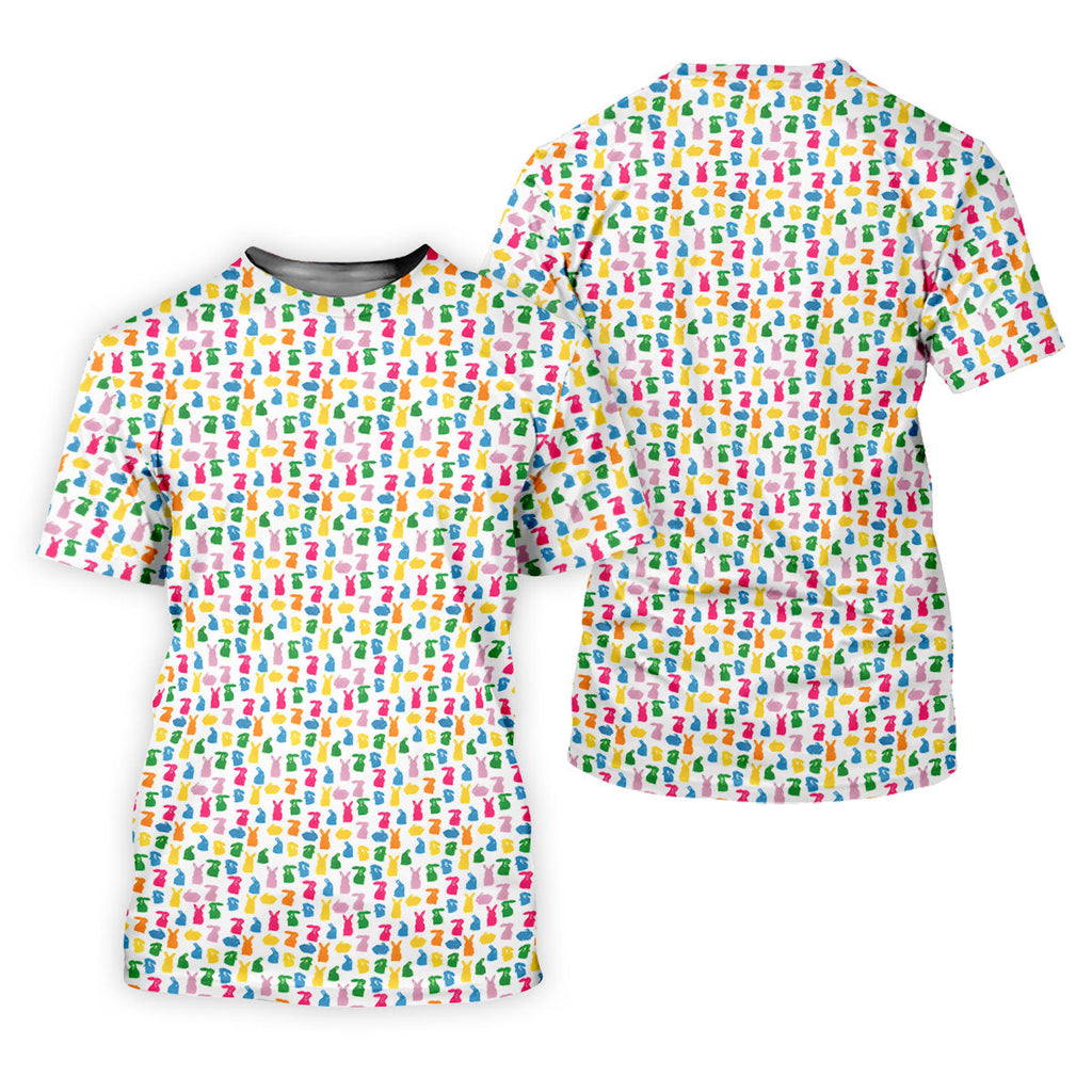 Bunny Hops Seamless Pattern Easter Golf Shirt, Golf Shirts For Men, Men's Funny Golf Shirts, Polo Shirts For Men