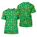 St Patrick's Day Pot Of Gold Leprechaun Hats Irish Flag Golf Tops For Men, Golf Gift For Men, Golf Shirts For Men