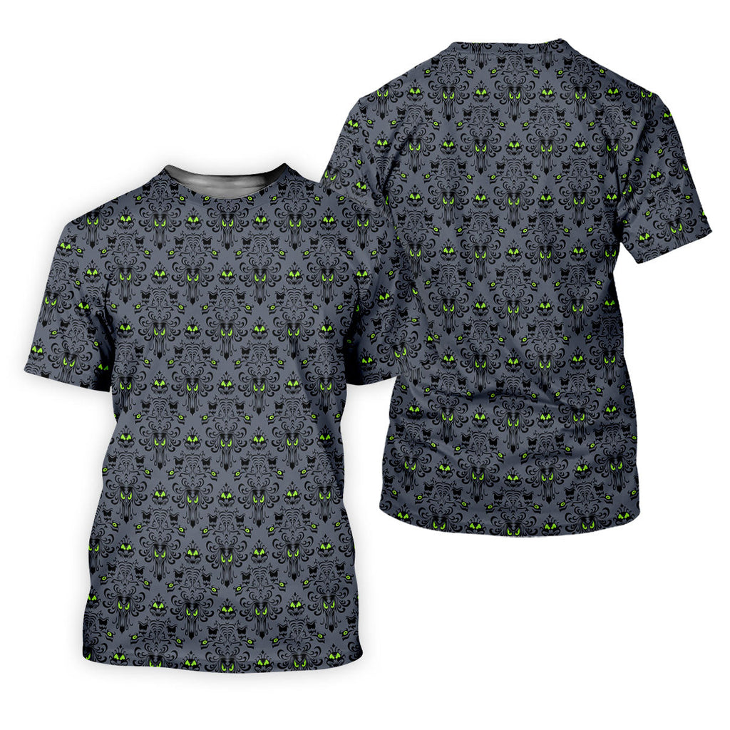 Haunted Mansion Hitchhiking Ghosts Halloween Golf Shirt, Halloween Gift Idea, Ladies Golf Shirts
