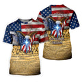 God Bless America 250 Years Of Freedom Faith Cross Patriotic Golf Shirt, 4th Of July Golf Shirts For Men