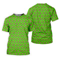 Green St Patrick's Day Funny Adult Shamrock Golf Shirt, Polo Shirts For Men, Golf Shirts For Men
