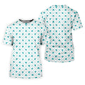 Grid Pattern Shamrock Golf Shirt, St Patrick's Day Golf Tops For Men, Golf Shirts For Men, Polo ShirtFor Men