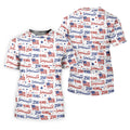 Semiquincentennial 250 Years Distressed American Flag Golf Shirt, Patriotic 4th Of July Golf Shirts For Men