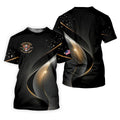 US 250 Years Of Liberty American Flag And Bald Eagle Black Golf Shirt, Patriotic 4th Of July Golf Shirts For Men
