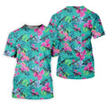 Hawaiian Floral With Army Theme Golf Shirts For Men, Polo Shirts For Men, Golfing Apparel