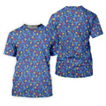 Autism Puzzle Ribbon Pattern Golf Tops For Men, Autism Awareness Color Polo ShirtFor Men, Golf Shirts For Men