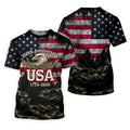 250th Anniversary Camo Golf Shirt, Distressed US Flag Patriotic 4th Of July Golf Shirts For Men
