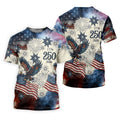 United States 250th Anniversary Patriotic Eagle Vintage Golf Shirt, 4th Of July Golf Shirts For Men