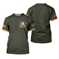Bald Eagle American Flag 250 Years Green Golf Shirt, Patriotic 4th Of July Golf Shirts For Men