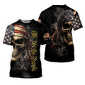 USA 250th Anniversary We The People Patriotic Skull Golf Shirt, 4th Of July Golf Shirts For Men