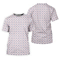 Naughty Position American Flag Pattern Patriotic Golf Shirts, 250th Anniversary Ladies Golf Shirts