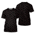 Christmas Candy Cane Golf Tops For Men, Christmas Golf Shirt, Black Golf Polo ShirtGolf Gift For Men