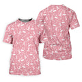 Awareness Ribbon Light Pink And White Golf Shirt, Cancer Awareness Shirt, Ladies Golf Shirts