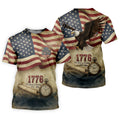 250 Years Of Freedom Vintage Golf Shirt, 4th Of July Patriotic Golf Shirts For Men