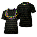 Mardi Gras Beads Chain Crawfish Fleur De Lis Black Golf Shirt, Polo Shirts For Men, Golf Shirts For Men