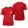 On Friday We Wear Red 250 Years Golf Tops For Men, Patriotic Father's Day Golf Shirt