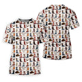 Western Cowboy Boots Horseshoes Pattern Retro Golf Shirt, Polo Shirts For Men, Golf Shirts For Men