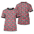 Howdy Pink Lightning Bolts Western Theme Golf Tops For Men, Polo Shirts For Men, Golf Shirts For Men