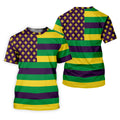 Mardi Gras Flags Fleur De Lis Purple Green Gold Golf Tops For Men, Polo Shirts For Men, Golf Shirts For Men