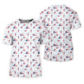Naughty Couple Funny Stick Figures Patriotic Golf Shirt, 250 Years 4th Of July Golf Shirts For Men