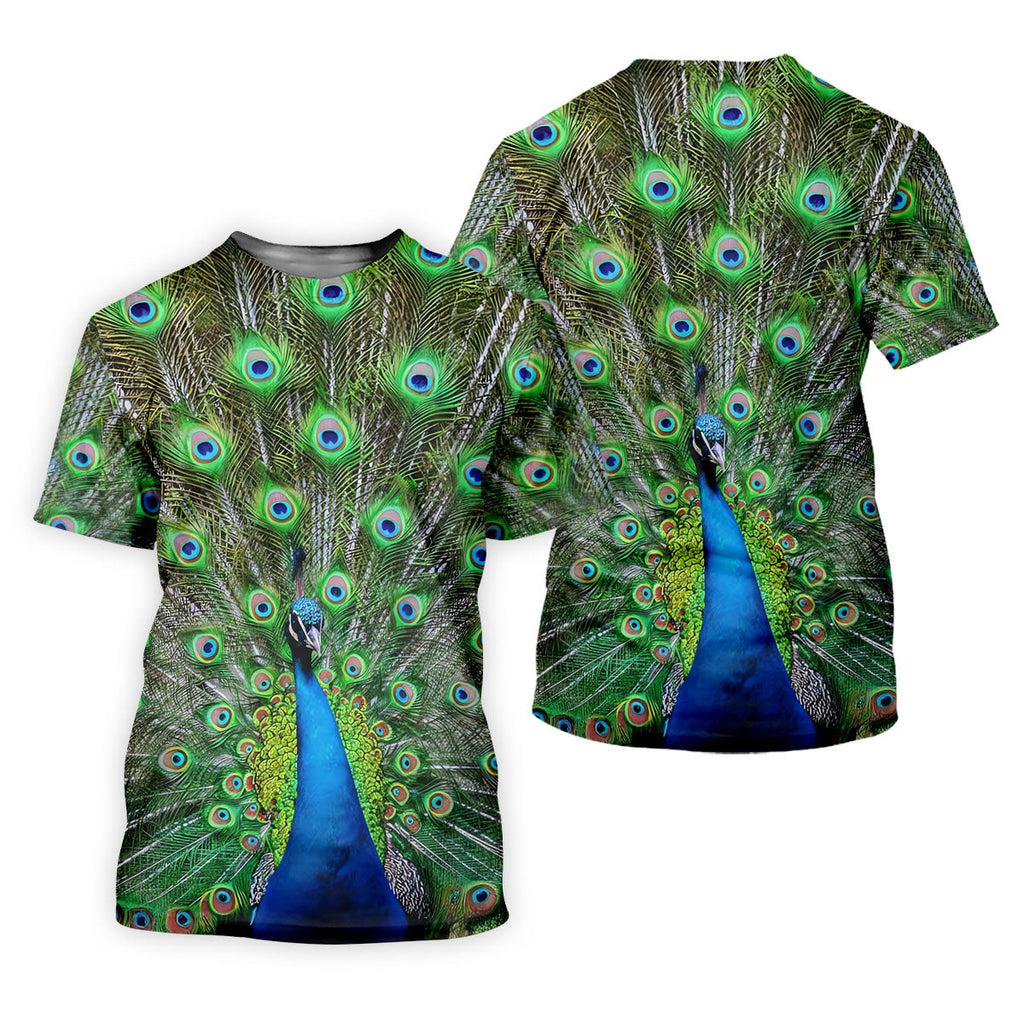 The Peacock Unique Golf Shirt, Golf Tops For Men, Golf Shirts For Men, Polo Shirts For Men