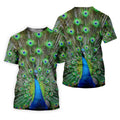 The Peacock Unique Golf Shirt, Golf Tops For Men, Golf Shirts For Men, Polo Shirts For Men