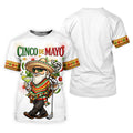 Margarita Man Cinco De Mayo Celebration White Golf Shirt, Fiesta Theme Golf Shirts For Men