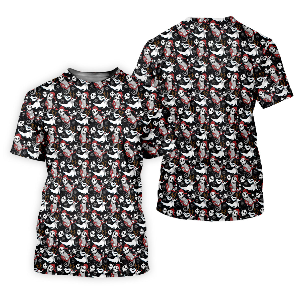 Horror Christmas Black Golf Shirt, Christmas Golf Shirt, Polo Shirts For Men, Golf Gift For Men