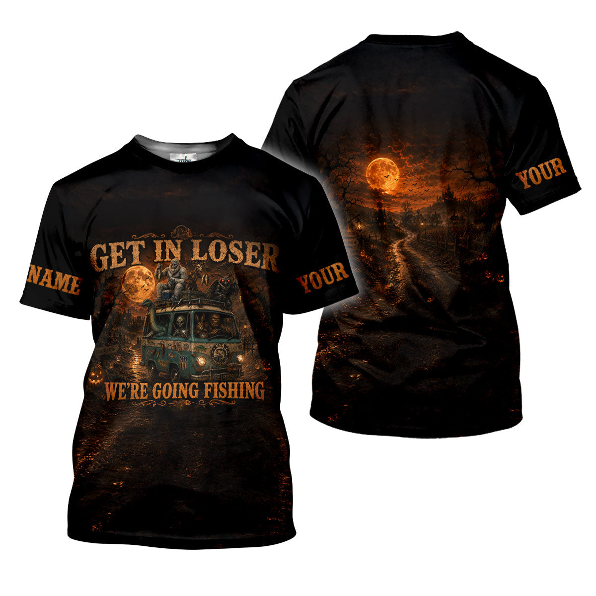 Get In Loser Were Going Fishing Halloween UPF Shirt, Funny Fishing Shirt, Womens Shirt