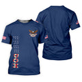 250 Years Of Freedom US Flag Logo Navy Golf Shirt, Patriotic 4th Of July Golf Shirts For Men