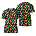 Pineapples Donut Finger Adult Humor Fun Golf Shirts For Men, Golf Polo For Men, Funny Golf Outfits