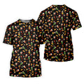 Traditional Mexican Taco And Wine Golf Tops For Men, Cinco De Mayo Celebration Golf Shirts For Men