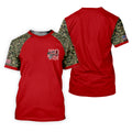 RED Friday Untill They Get Home Red Camo Golf Shirt, Veteran Memorial 250 Years Polo Shirts For Men